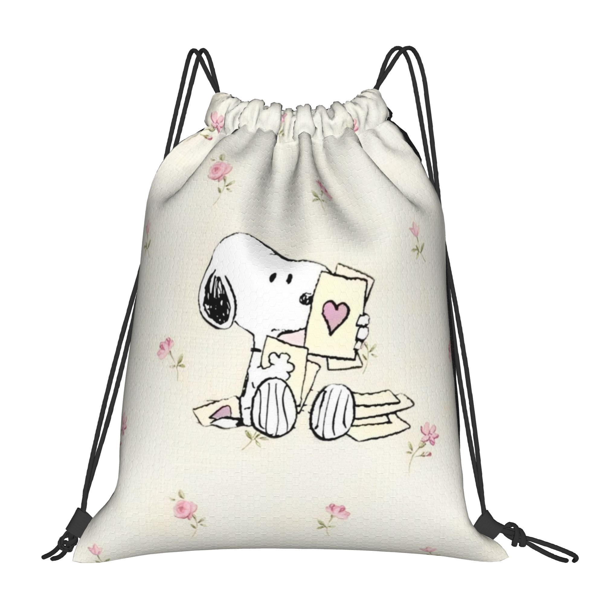Outdoor Sport Backpack - S-Snoopys Loving Gesture Backpack Drawstring Sports