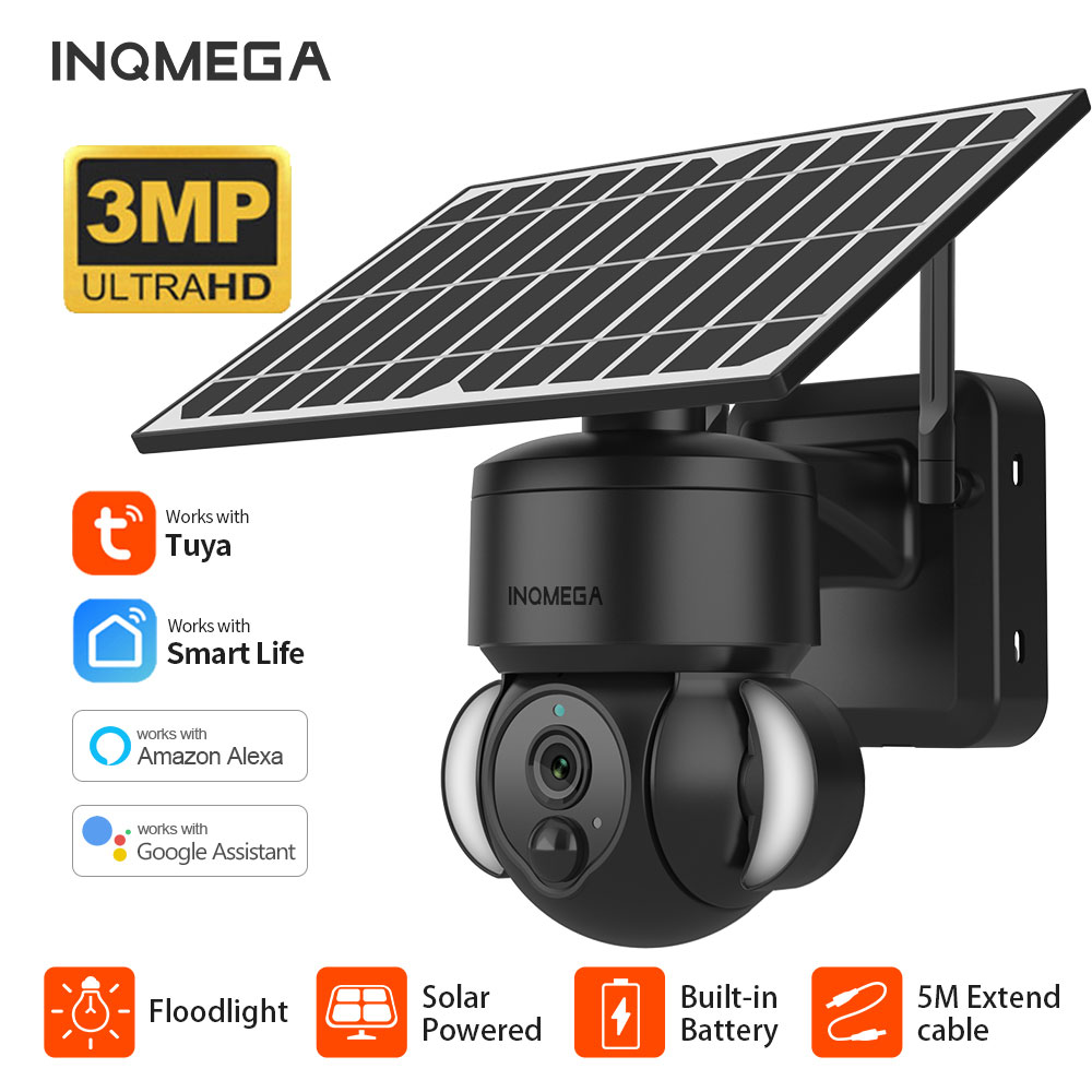 Outdoor Sport Camera - INQMEGA 3MP TUYA Solar Surveillance Camera