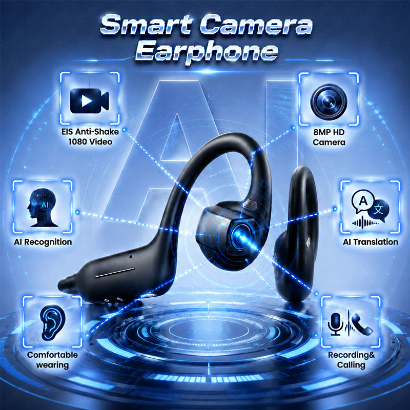 Outdoor Sport Camera - NEW Al Smart Shooting Headphones 800W