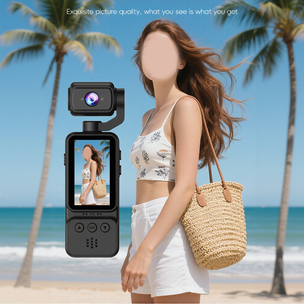 Outdoor Sport Camera - Handheld Vlogging Recorder 4K WiFi HD