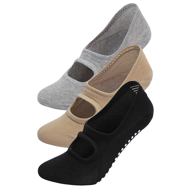 Trampoline Park Sock - 3 Pairs Women Backless Yoga Socks