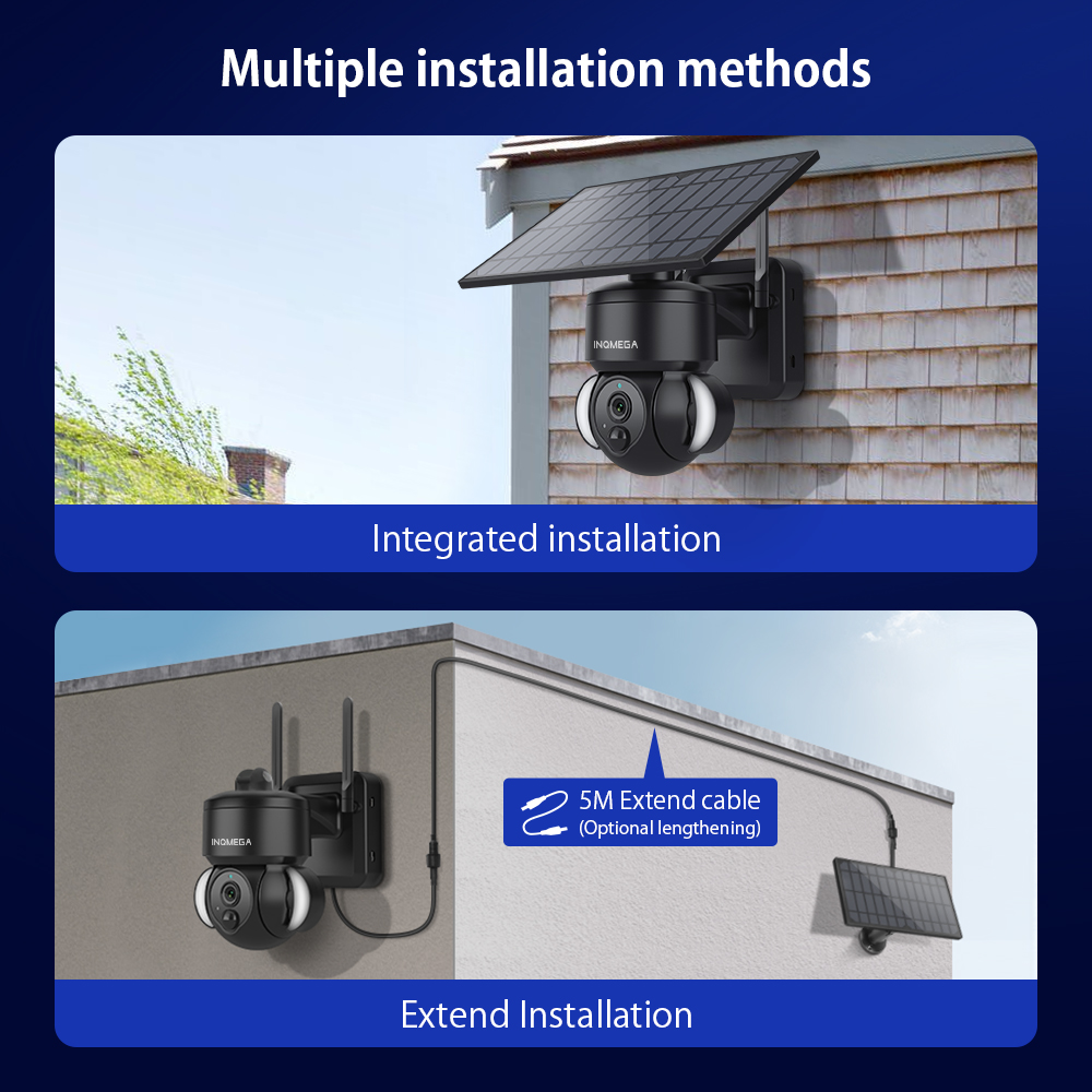 INQMEGA 3MP TUYA Solar Surveil - Outdoor Sport Camera ulasan dan harga