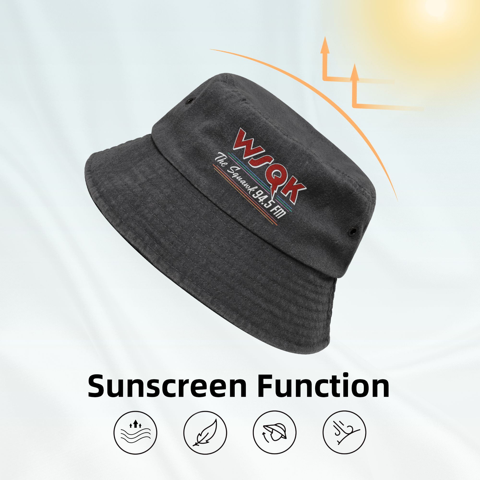 Unisex Bucket Hat WSQK The Squ - Outdoor Sport Ideas ulasan dan harga
