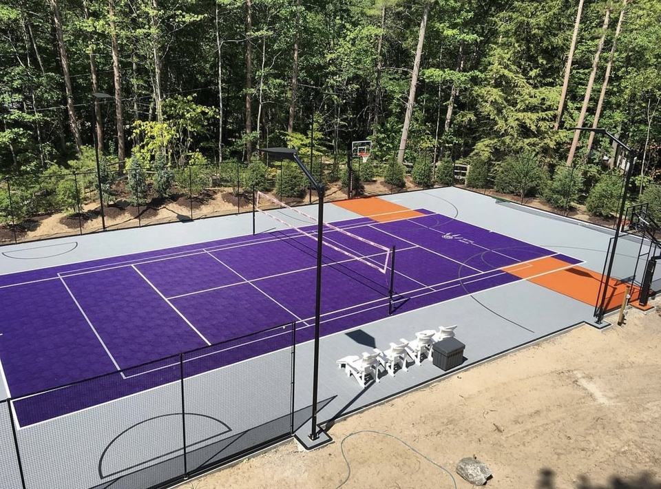 Eco-Friendly Plastic Custom Lo - Outdoor Sport Floor Tiles ulasan dan harga