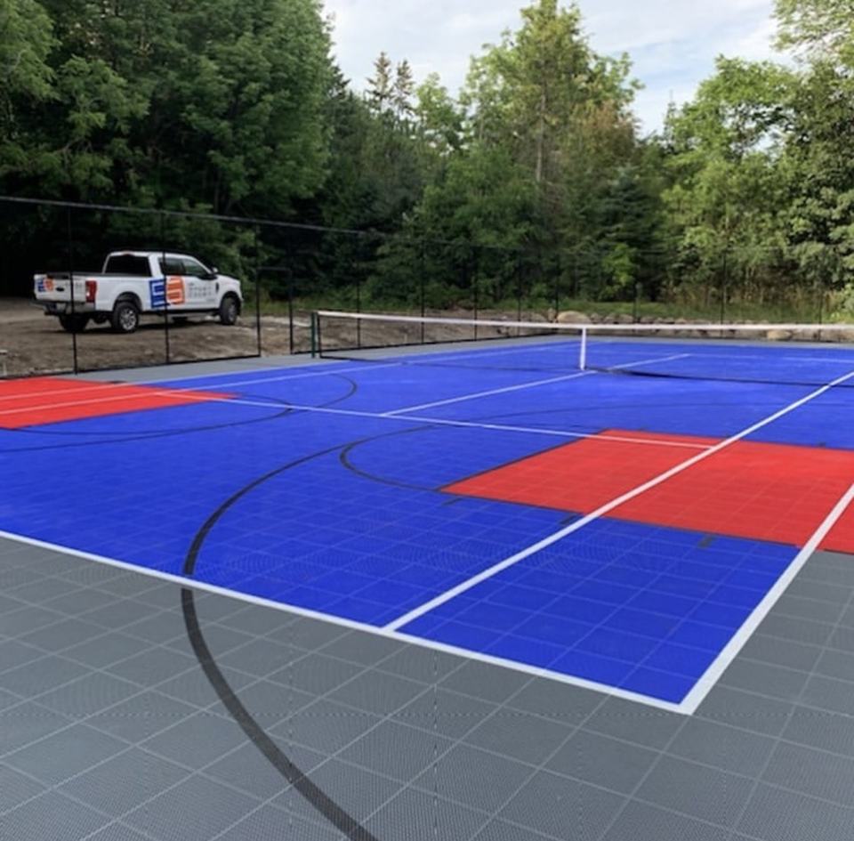 Eco-Friendly Plastic Custom Lo - Outdoor Sport Floor Tiles ulasan dan harga