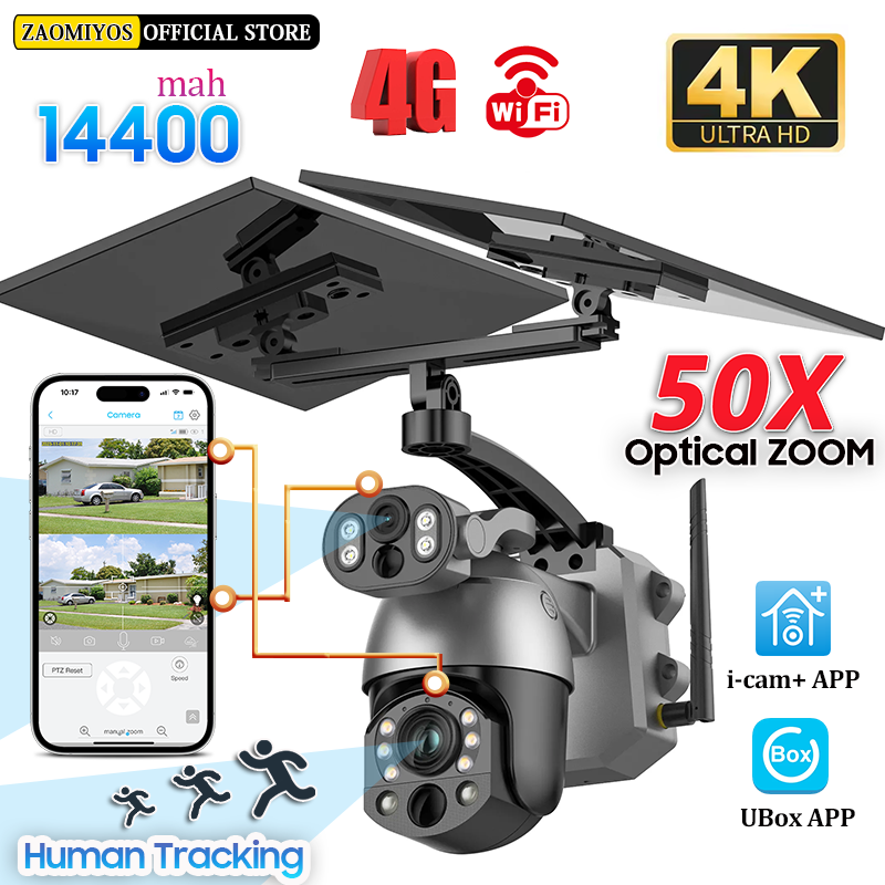 4K 50X ZOOM 10MP Solar Camera  - Outdoor Sport Camera ulasan dan harga