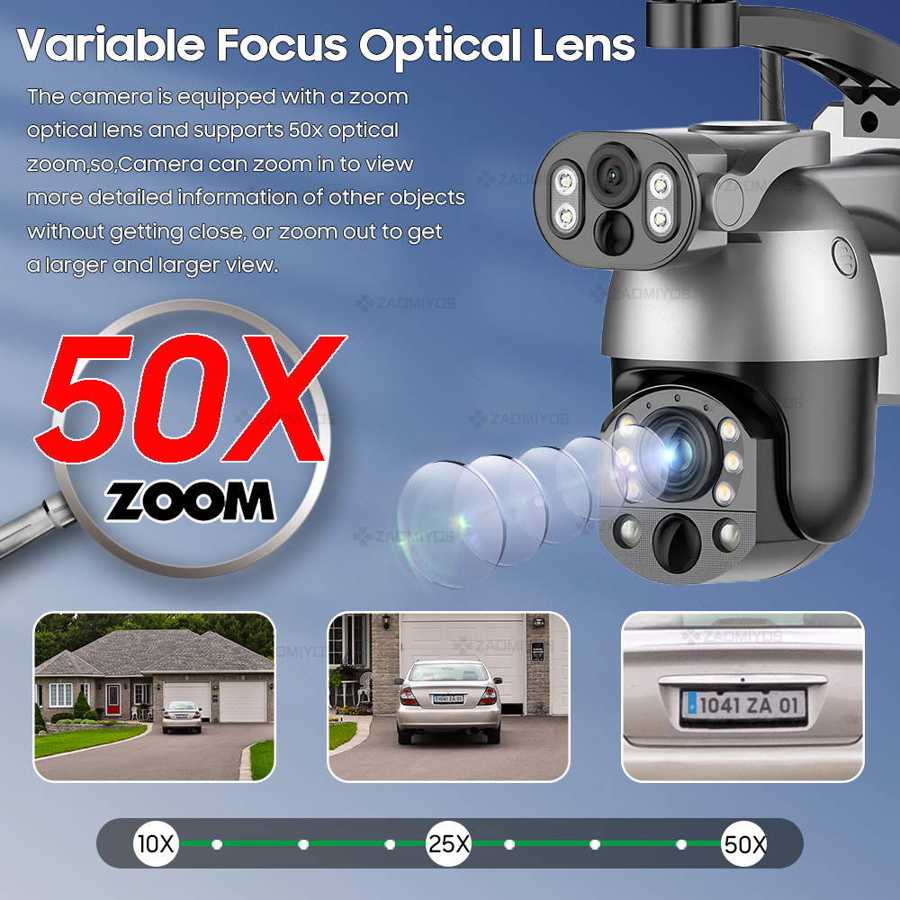 4K 50X ZOOM 10MP Solar Camera  - Outdoor Sport Camera ulasan dan harga