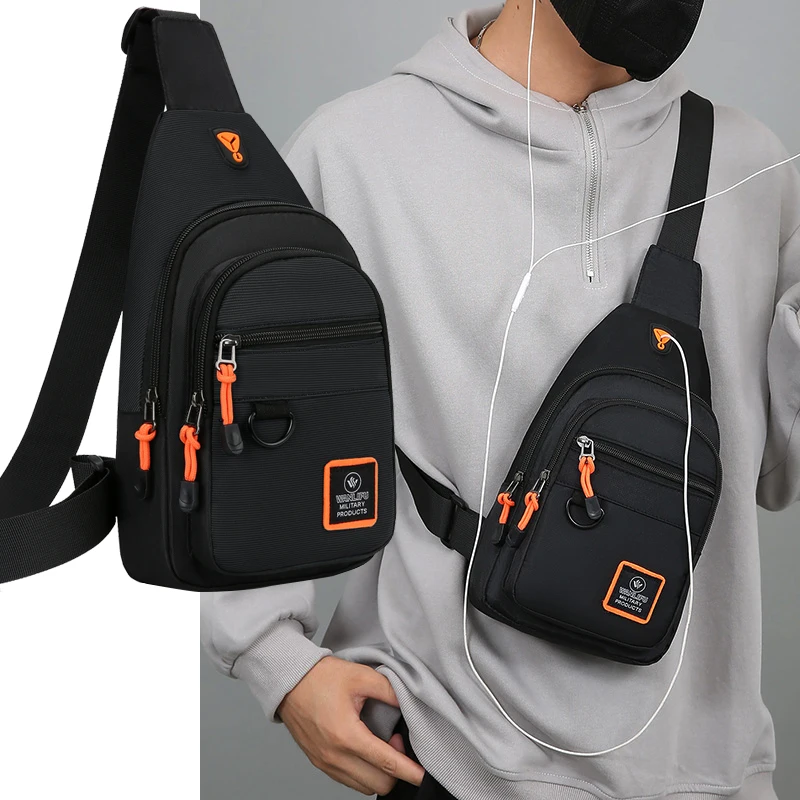 NEW Men's Chest Bag Men's Leis - Outdoor Sport Backpack ulasan dan harga