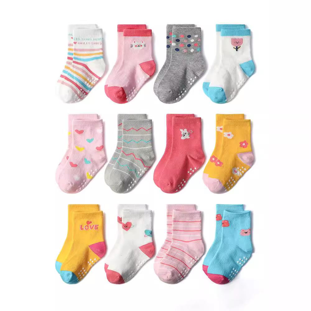 1/3/6/9/12 Pairs Kids Socks Se - Trampoline Park Sock ulasan dan harga