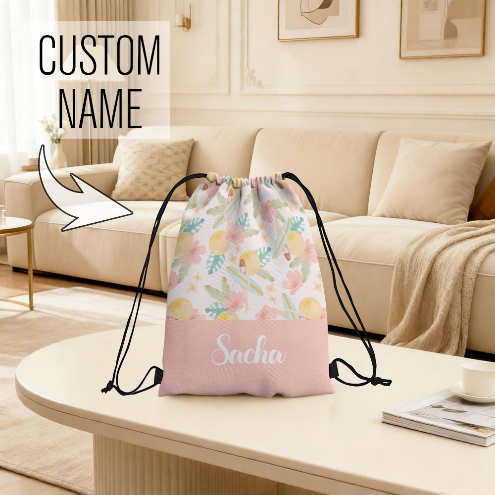 1Pc Personalized Drawstring Ba - Outdoor Sport Backpack ulasan dan harga