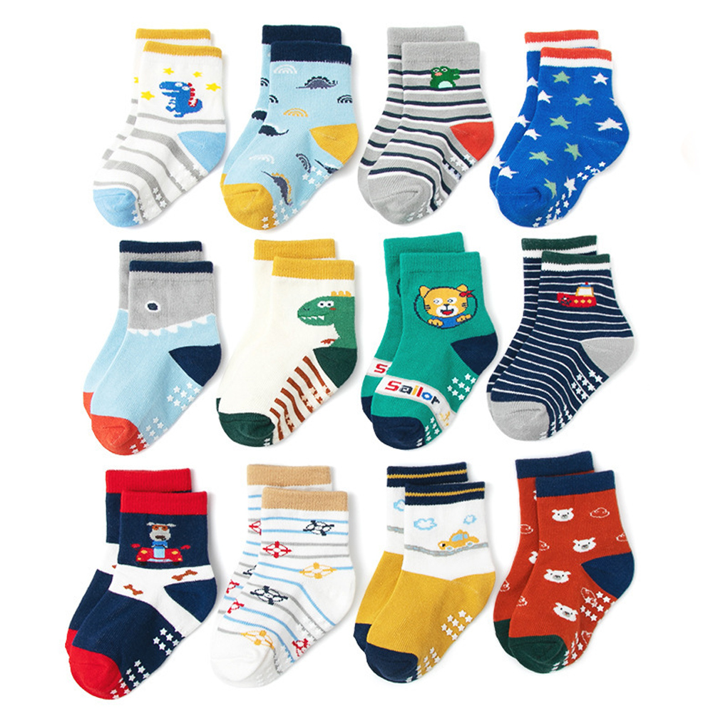 1/6/12 Pairs Kids Socks Sets f - Trampoline Park Sock ulasan dan harga