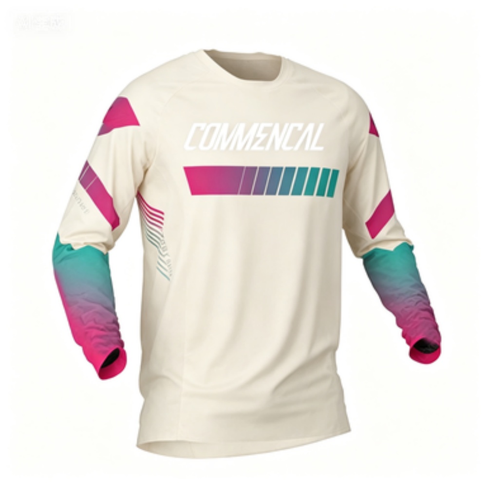 Sporty Long-Sleeve T-Shirt wit - Outdoor Sportswear ulasan dan harga