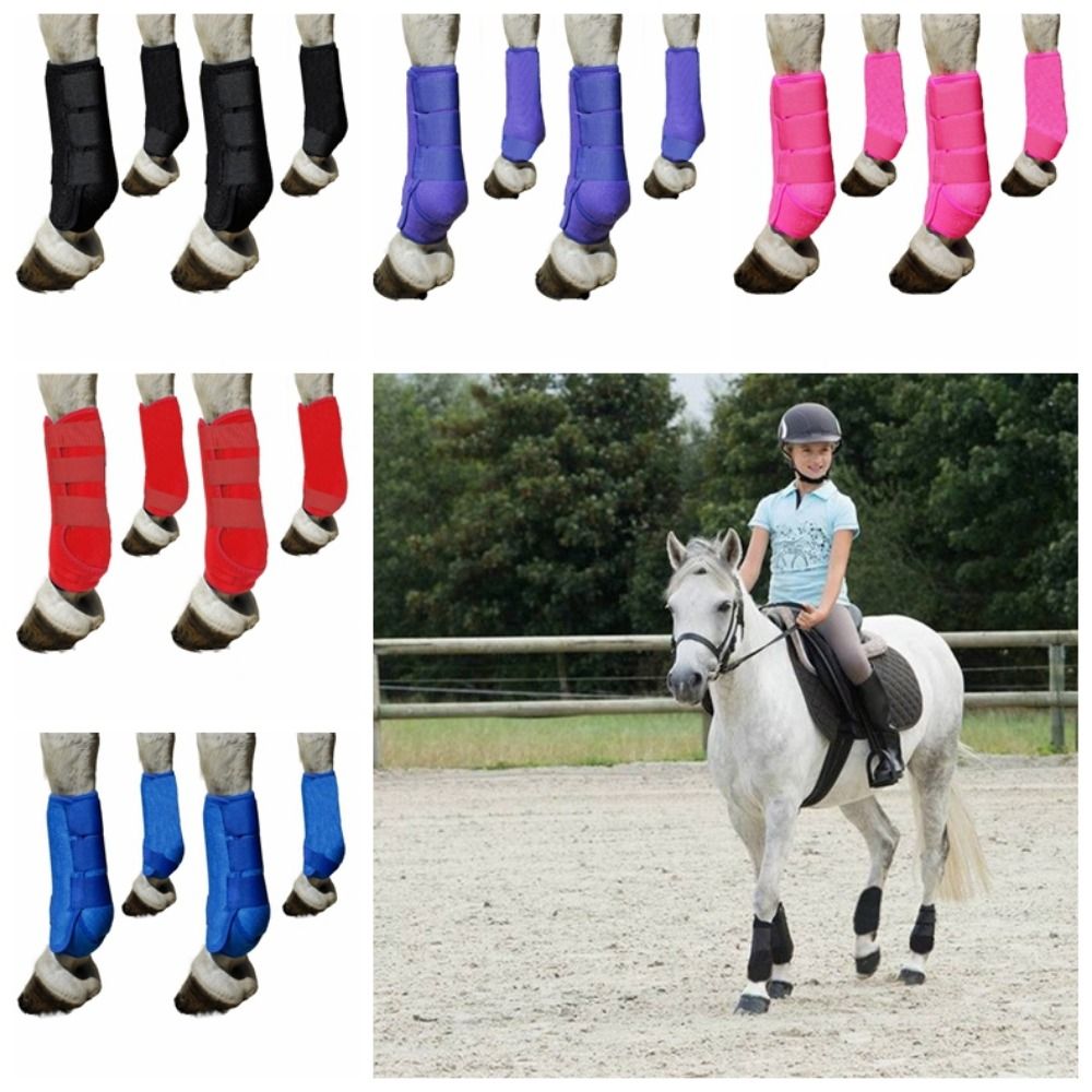 4pcs/set Colorful Horse Sport  - Brushing Boot Horse ulasan dan harga