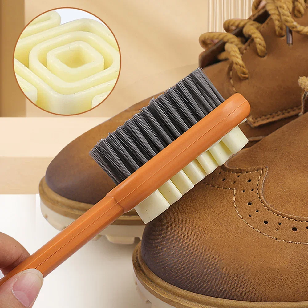 1pc 2 in 1 Suede Shoe Brush Cl - Brushing Boot Horse ulasan dan harga