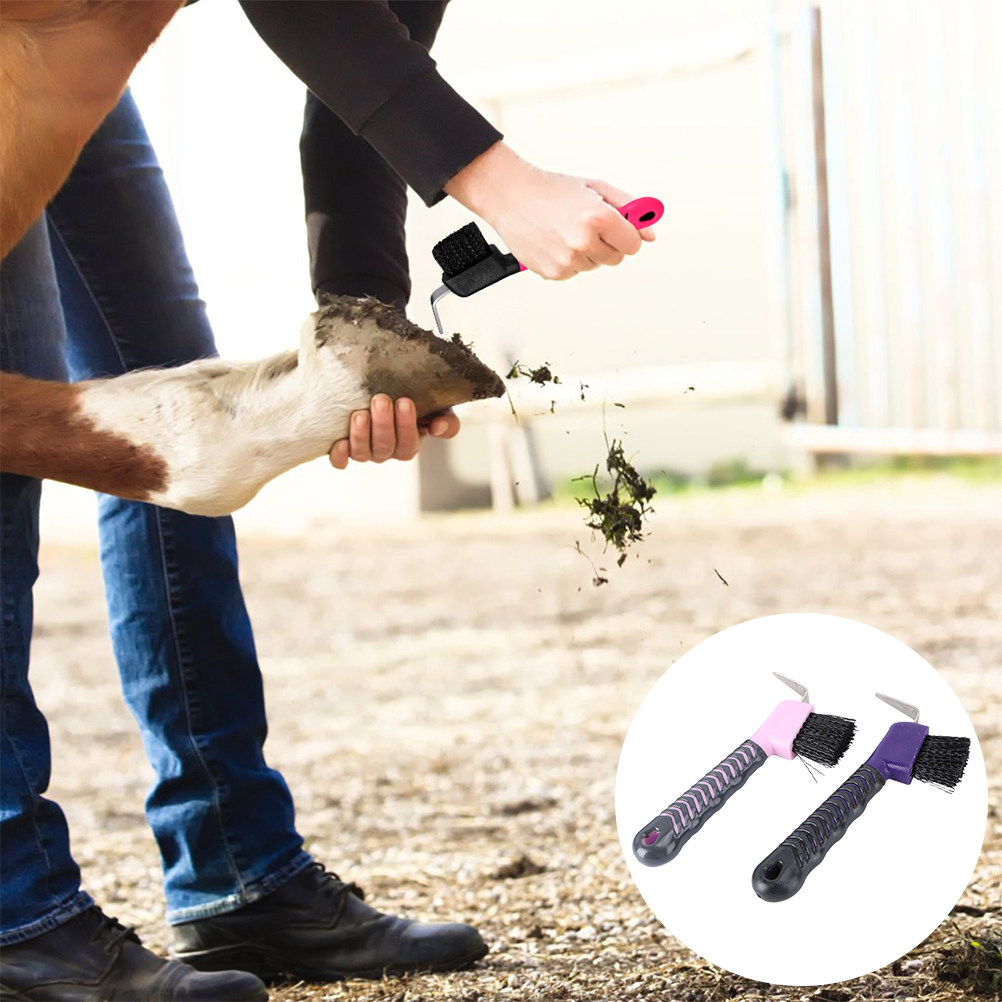 2Pcs Horse Hoof Pick Brush Hig - Brushing Boot Horse ulasan dan harga